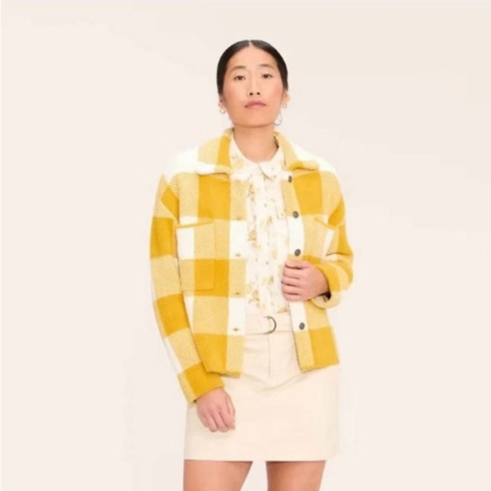 Woolrich Yellow and White Checkered Jacket